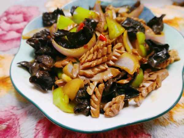 够味道的爆炒腰花成品图