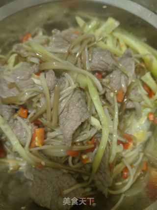 金针菇拌牛肉片的做法：步骤：8